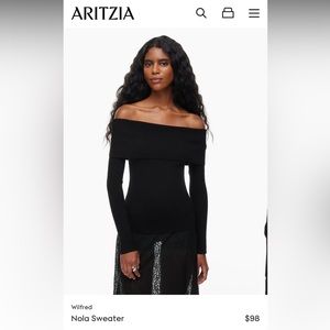 Aritzia Wilfred Nola Sweater - Black, Size Medium